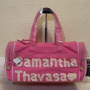 SAMANTHA THAVASA small duffle bag in pink